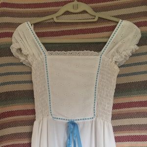 White Maxi Prairie Dress Size Small